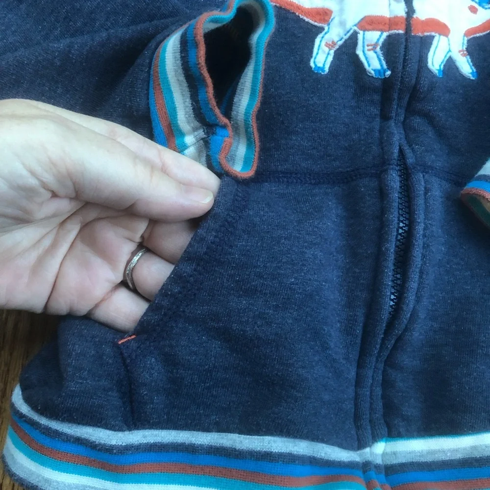 Hatley Dinosaur Hoodie Sweatshirt 4T - Picture 2 of 7